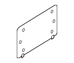 8101711 - Body: License Plate Bracket for Mercedes-Benz Image