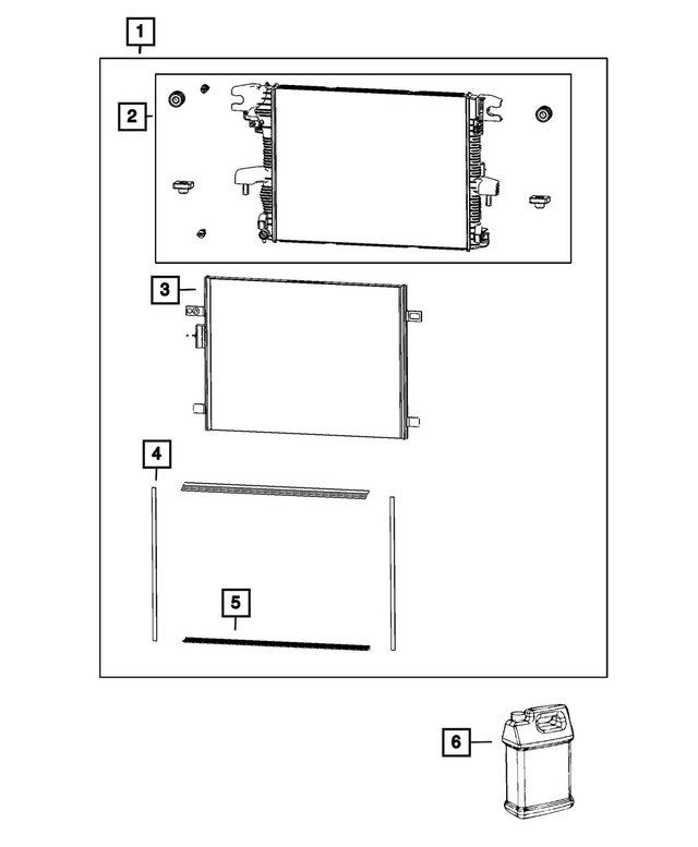 68577336AB - : Cooling Module for Mopar Image