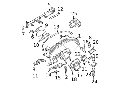 Instrument Panel for 2008 Nissan Maxima #0