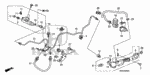 17713SA5003 - Chassis: CLAMP, FUEL VENT PIPE (BLACK) for Honda Image