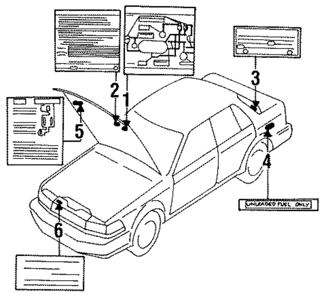 1480516E00 - : Emission Label for Nissan Image
