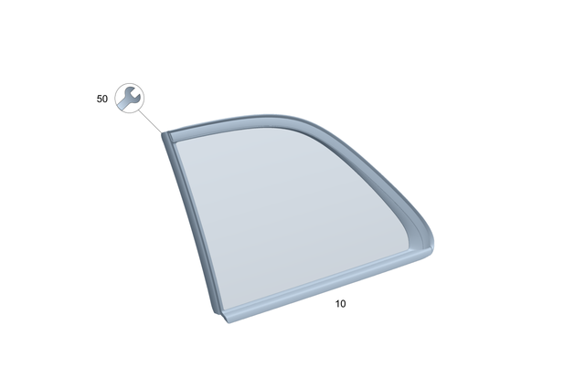 2476700100 - Windows: Side Window, Fixed for Mercedes-Benz Image image