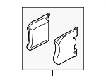 34116799964 - Brakes: Brake Pads for BMW: X5, X6 Image
