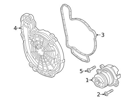 Water Pump for 2020 Jeep Renegade #0