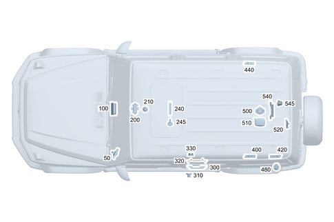 Antenna, Antenna Amplifier and Wiring Harnesses for 2008 Mercedes-Benz G500 #0