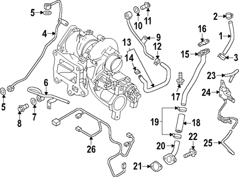 Hoses & Pipes for 2023 Mazda CX-5 #0