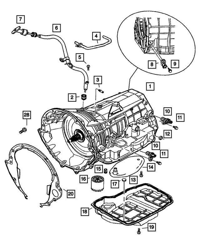 4799613AB - Automatic Transmission Multi-Speed: Transmission Case for Mopar Image image