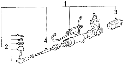 Steering Gear & Linkage for 1987 Mitsubishi Galant #1