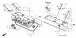 12030P8AA00 - Engine: GASKET SET, HEAD COVER for Acura Image