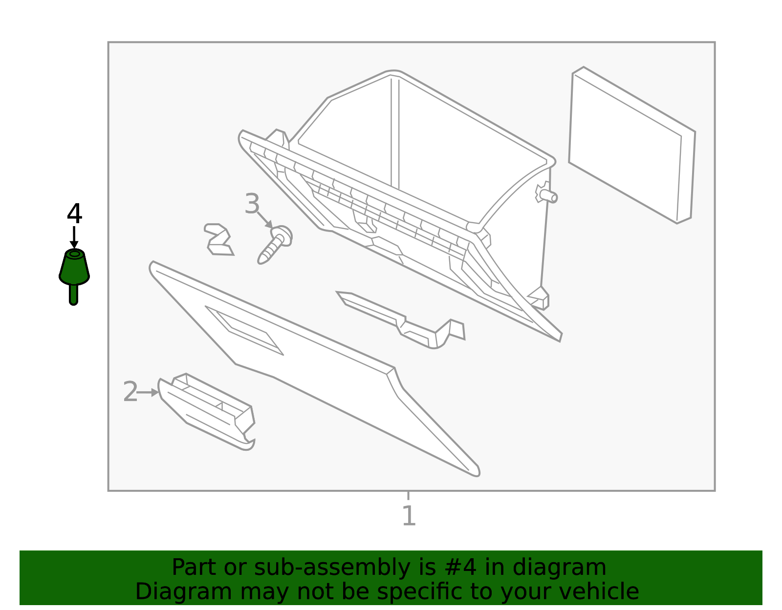 LB82-64-046 - Glove Box Door Bumper 1996-2025 Mazda | Mazda-Parts