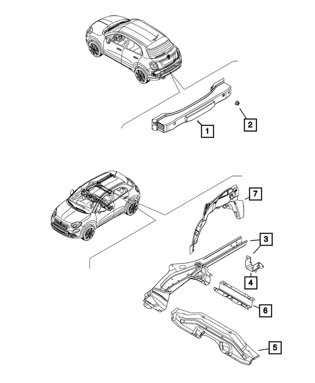 6106159AA - Frame, Bumper and Fascia: Hex Flange Nut for Mopar Image
