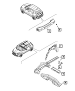 6106159AA - Frame, Bumper and Fascia: Hex Flange Nut for Mopar Image image