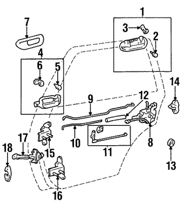 69230AC010C0 - : Exterior Door Handle for Toyota Image