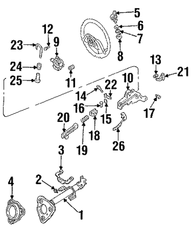 FO9Z3514A - Steering: Jacket for Ford: Aerostar Image