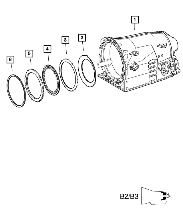 52108018AA - Automatic Transmission 5 Speed [DGJ]: Outer Disc for Mopar Image