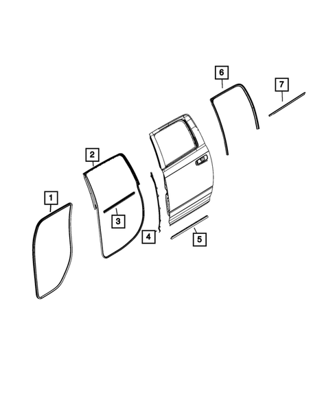 Weatherstrips and Seals for 2023 Ram 2500 #1