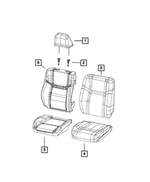 Seat Cushion Foam, Left