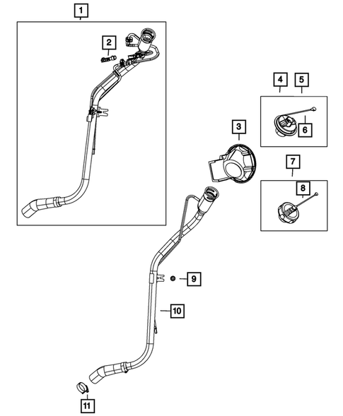 Fuel Tank Filler Tube for 2015 Dodge Grand Caravan #0