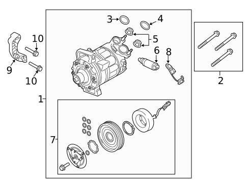 Condenser, Compressor & Lines for 2019 Volvo XC90 #5