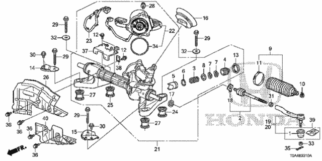 P.S. Gear Box for 2013 Honda CR-V #0