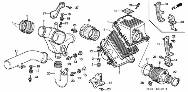 Air Cleaner for 1997 Acura NSX #0
