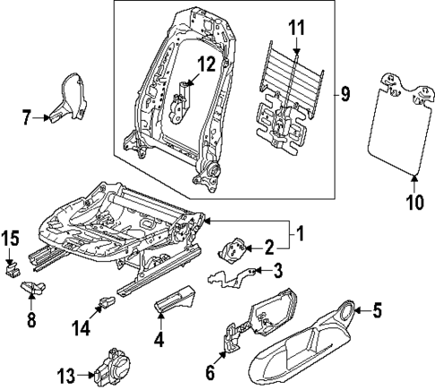 Driver Seat Components for 2022 Volkswagen ID.4 #1