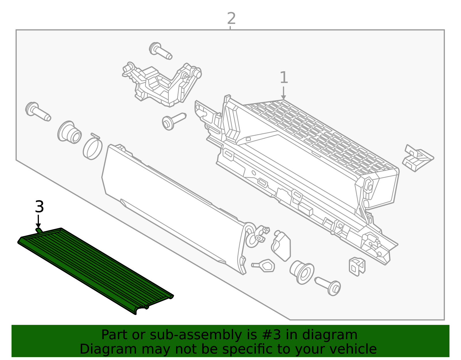 2023-2026 Ford Glove Box Assembly Mat pc3z26045g34ea | TascaParts.com