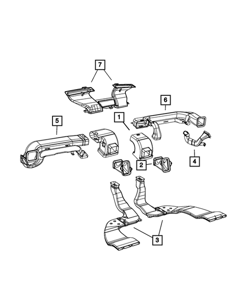Air Ducts for 2009 Chrysler Town & Country #0
