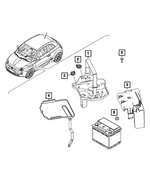 68655123AA - : Battery Cover for Mopar Image