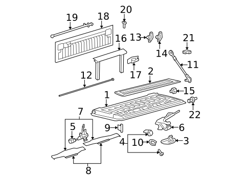 Tail Gate for 2008 Ford F-250 Super Duty #0