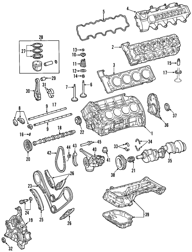 1130102020 - Engine: Cylinder Head for Mercedes-Benz Image