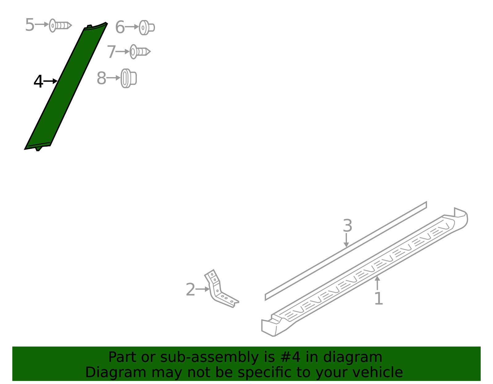 Genuine A-pillar Exterior Trim Molding (kad) (rh) (y62 Armada