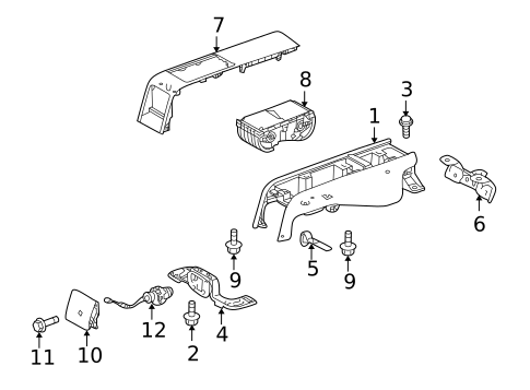 Rear Console for 2012 Lexus IS350 #0