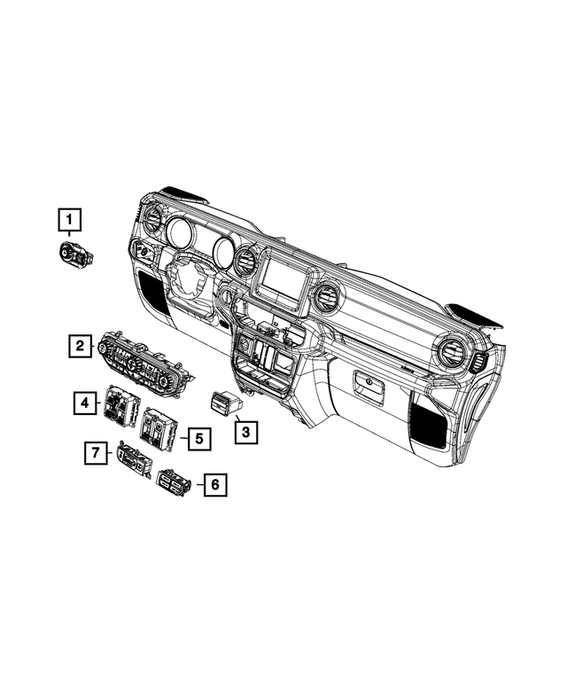 6BE17DX9AC - : Center Stack for Mopar Image