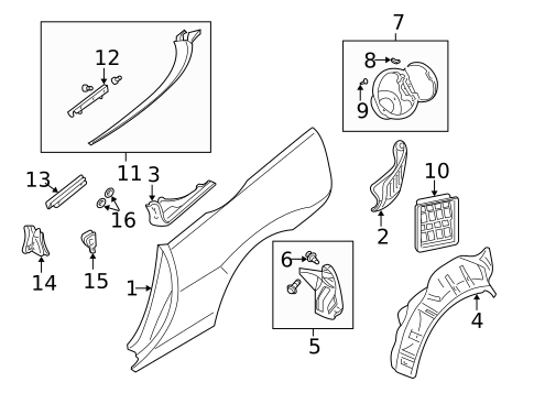 Exterior Trim - Quarter Panel for 2002 Mitsubishi Eclipse #0
