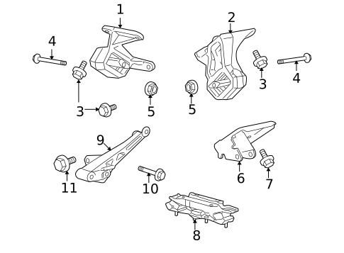Engine & Trans Mounting for 2006 Mitsubishi Raider #0