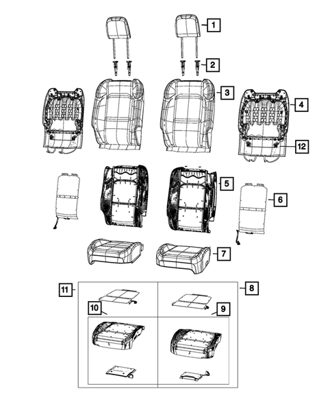 Front Seats - First Row for 2019 Jeep Wrangler #2