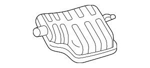 25670396 - : Part# 25670396 Muffler for Cadillac: Seville Image