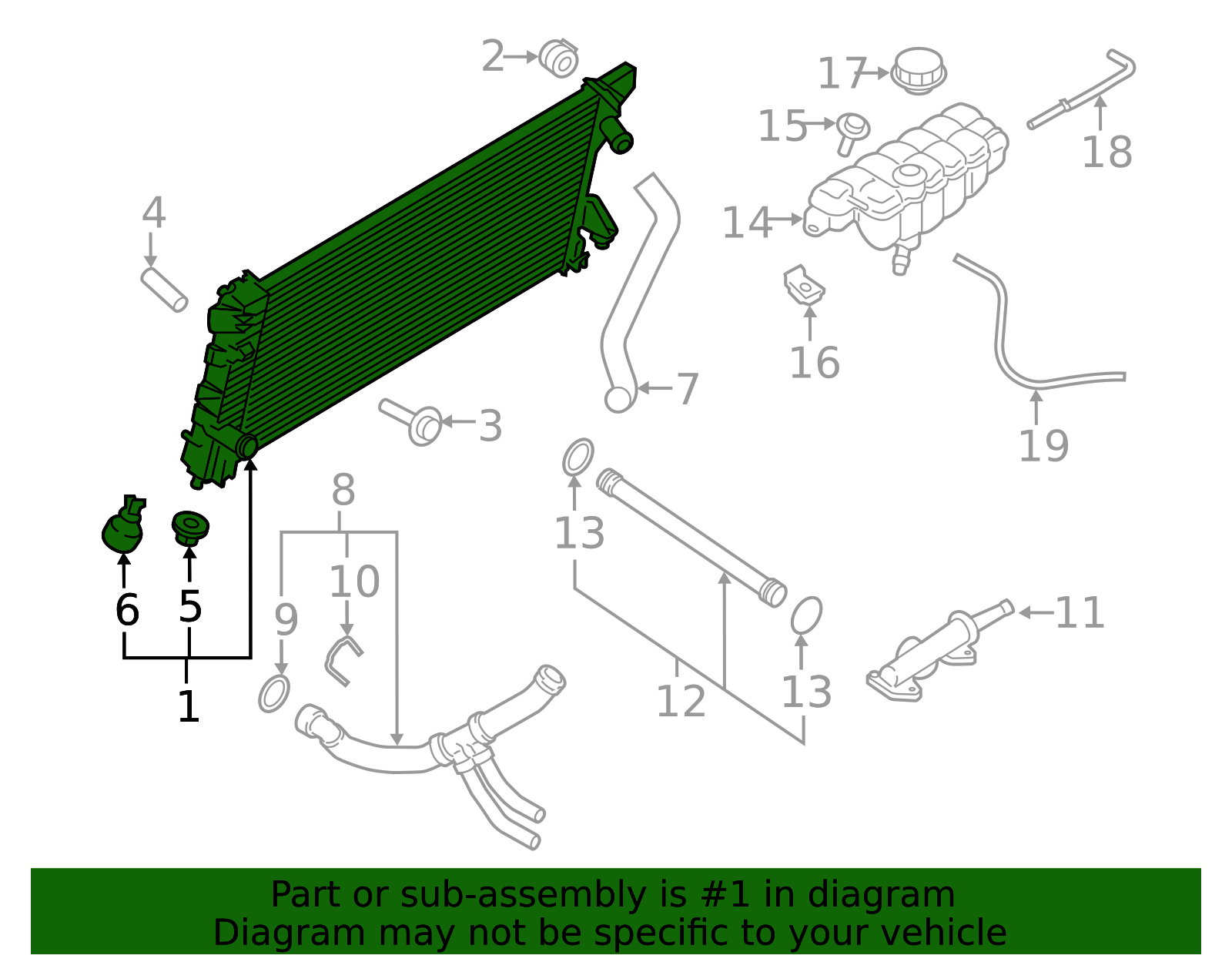 2015-2017 Ford F-150 Motorcraft Radiator rad178 | TascaParts.com