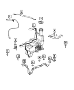 68453672AA - : Windshield Washer Reservoir for Jeep: Wrangler Image