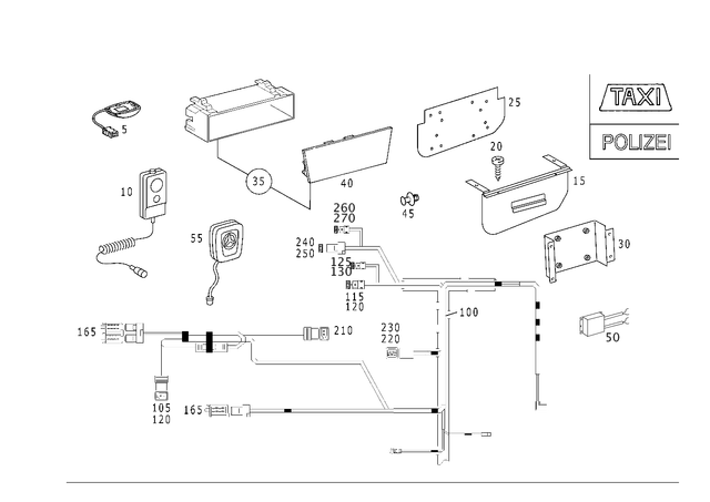 315453228 - Electrical System: Plug Housing for Mercedes-Benz Image image