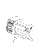 68263328AA - Frame, Bumper and Fascia: Tow Hook for Mopar Image