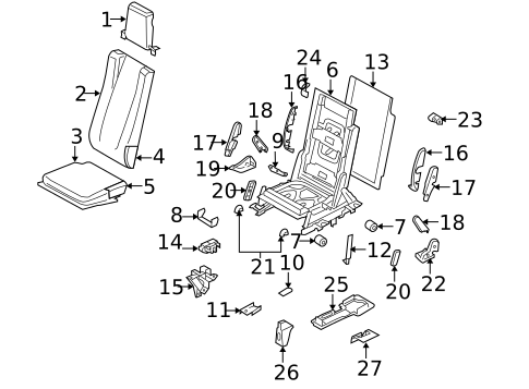 Third Row Seats for 2007 Land Rover LR3 #0