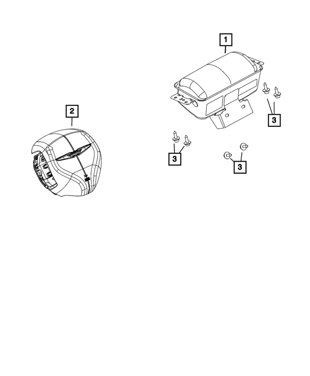 68284792AA - : Driver Air Bag for Mopar Image