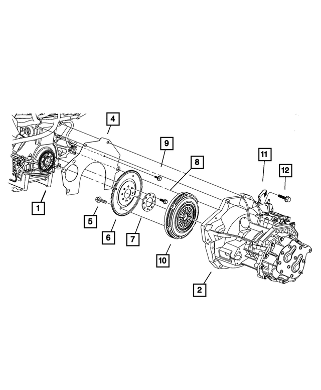 4471933 - NVG Manual Transaxle 5 Speed: Drive Plate Backing Plate for Mopar Image image