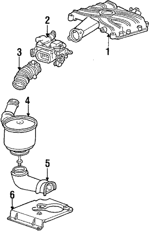 Air Intake for 1986 Chevrolet Celebrity #0