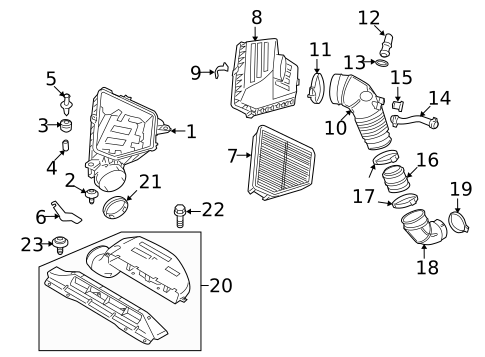 Air Intake for 2010 Hyundai Genesis Coupe #0