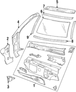 25541677 - Body: Dash Panel for Buick: Electra, LeSabre | Cadillac: DeVille, Fleetwood | Oldsmobile: 98, Delta 88 | Pontiac: Bonneville Image