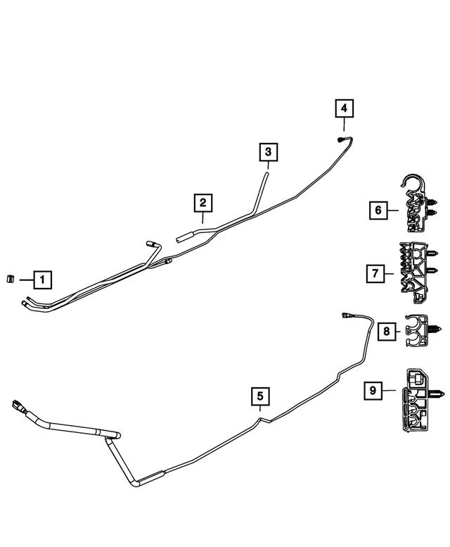 68065359AA - Fuel: Fuel Return Tube for Mopar Image image