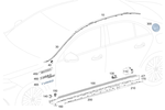1776903501 - Covering and Lining: Trim Strip for Mercedes-Benz Image